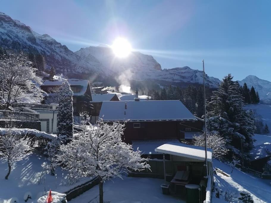 Apartment Chalet Im Sunnigen Usblick Wengen Exterior foto