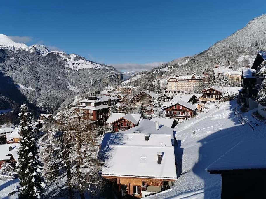 Apartment Chalet Im Sunnigen Usblick Wengen Exterior foto